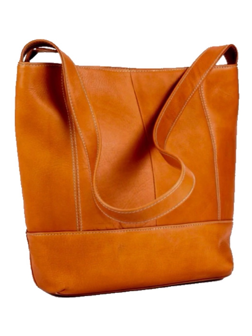 Le Donne Classic Leather Tote Bag in Brown